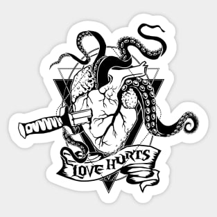 Love hurts Sticker